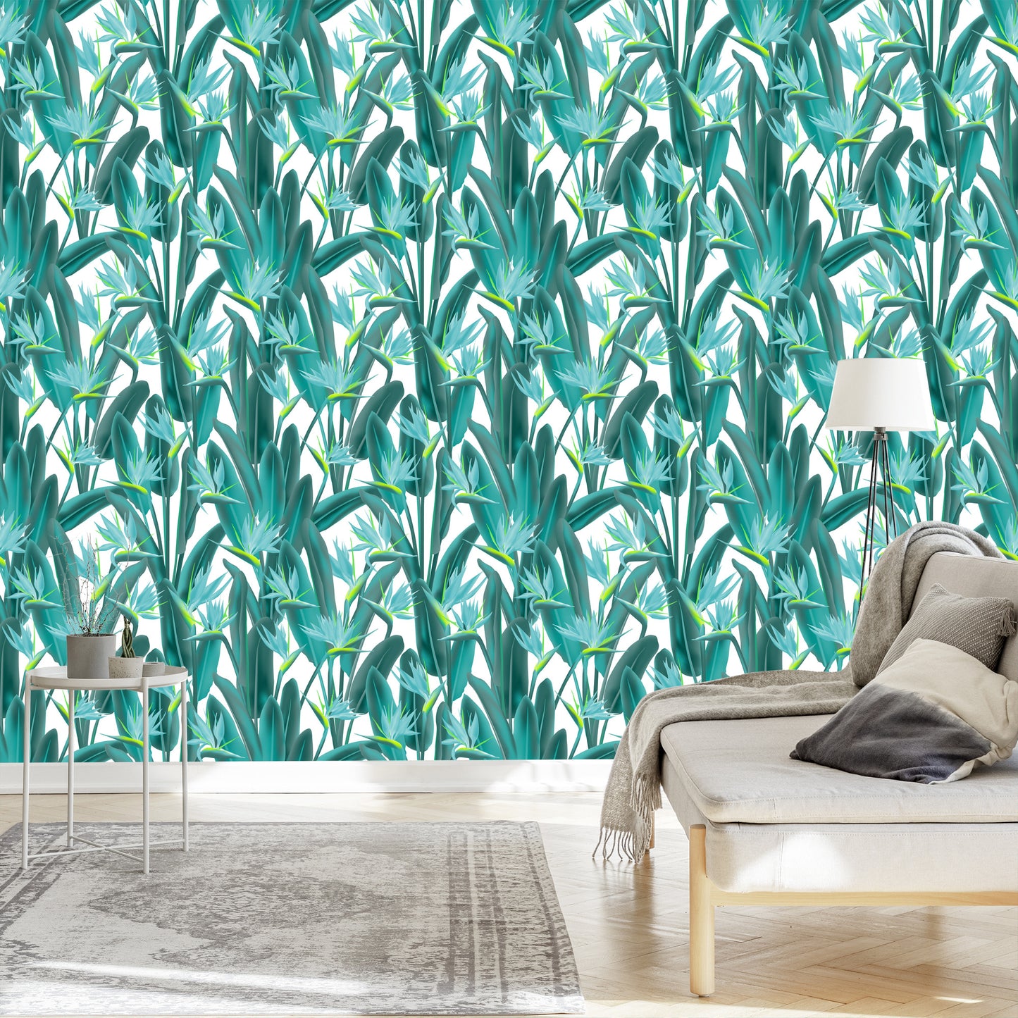 Wallpaper Beautiful Exotic Leaves And Flowers