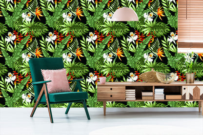Wallpaper Tropical Leaves