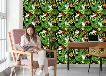 Wallpaper Tropical Leaves