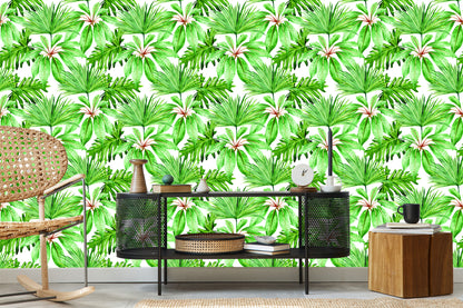 Wallpaper Tropical Leaves