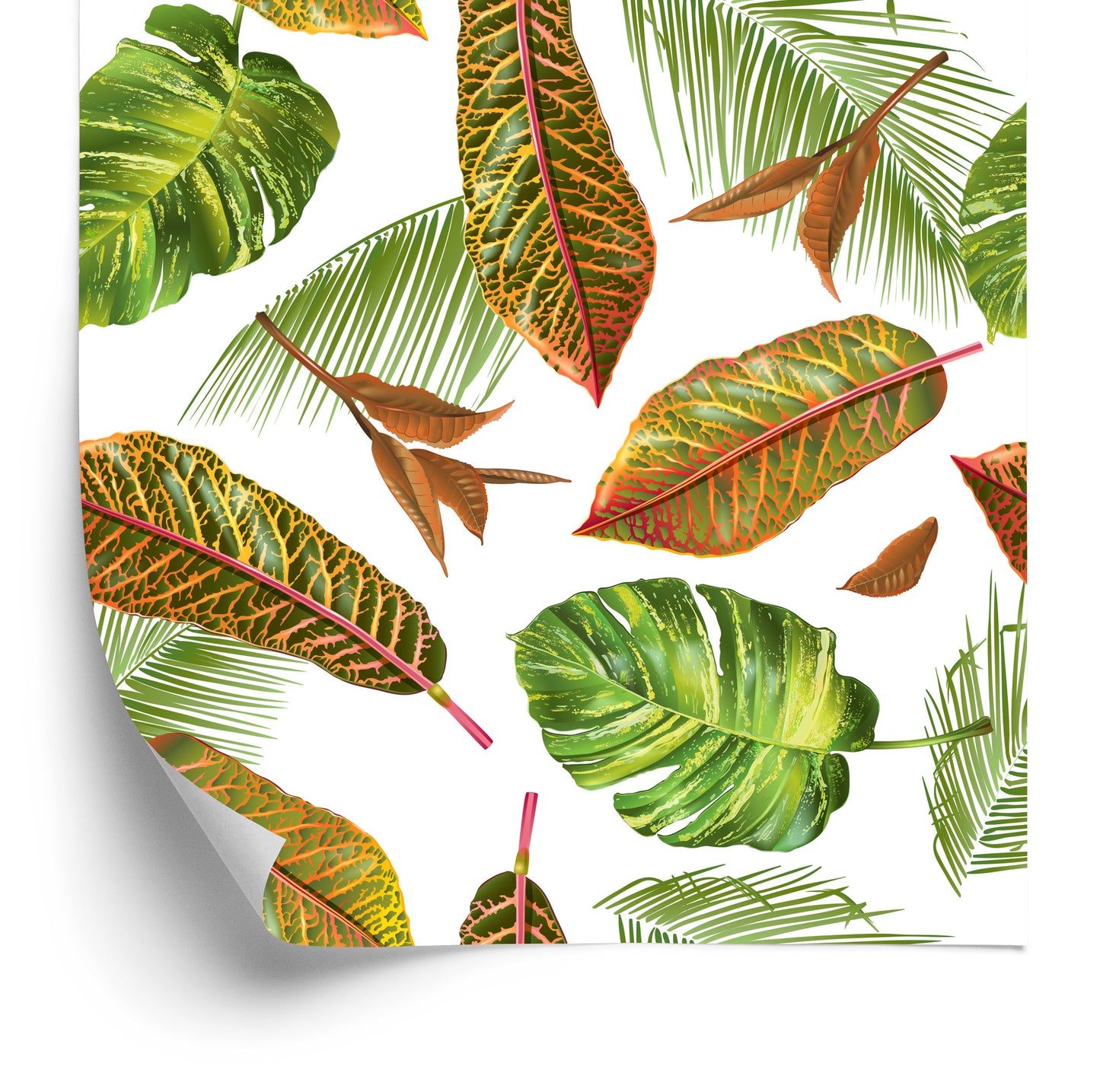 Wallpaper Tropical Palm Leaves