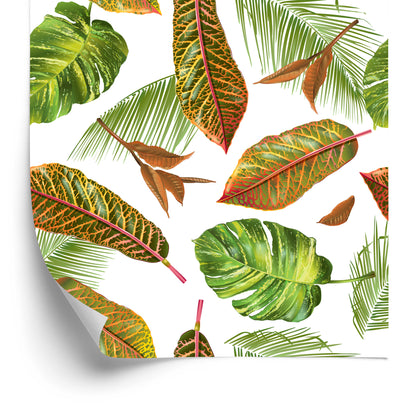 Wallpaper Tropical Palm Leaves