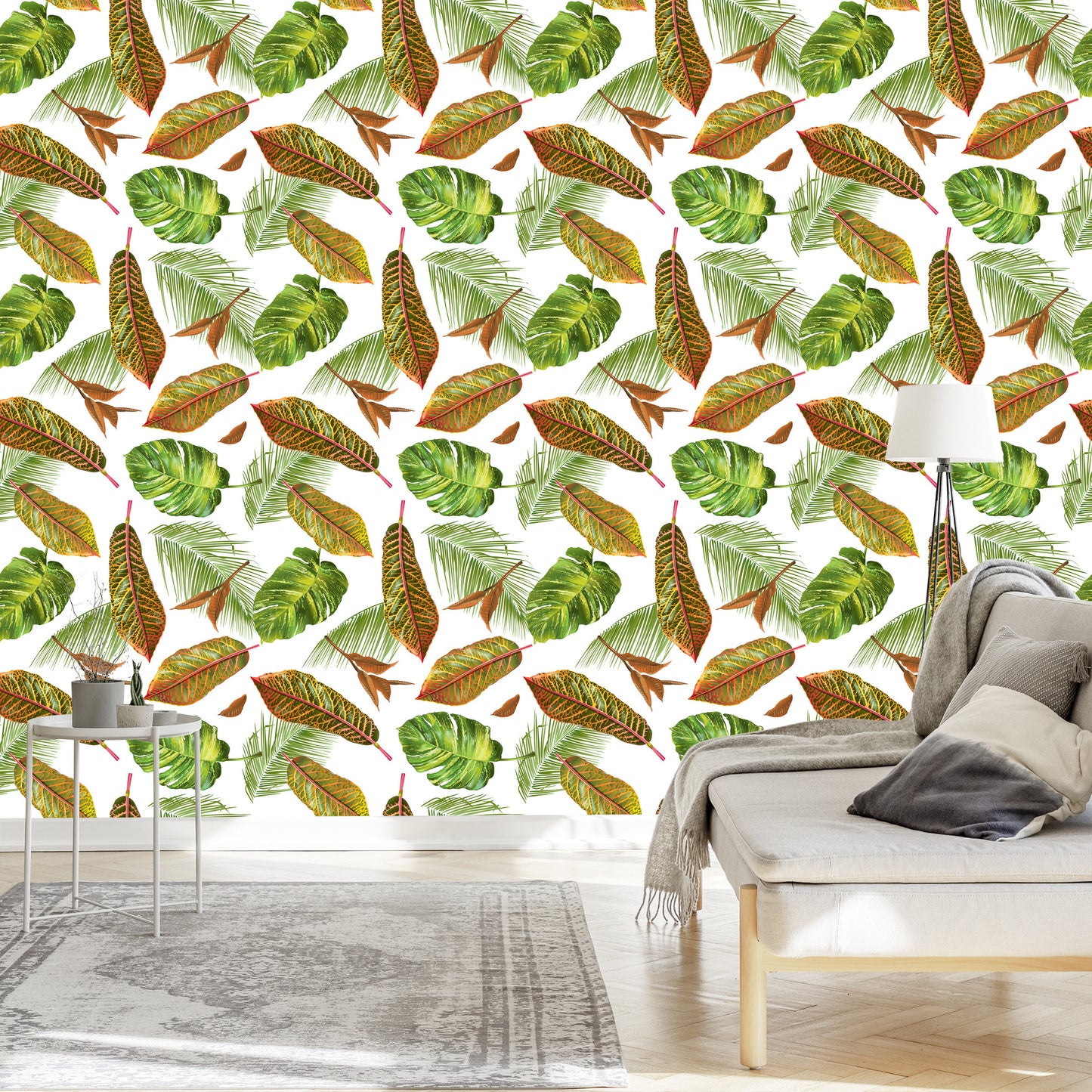 Wallpaper Tropical Palm Leaves