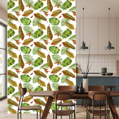 Wallpaper Tropical Palm Leaves