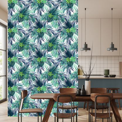 Wallpaper Dark Exotic Leaves