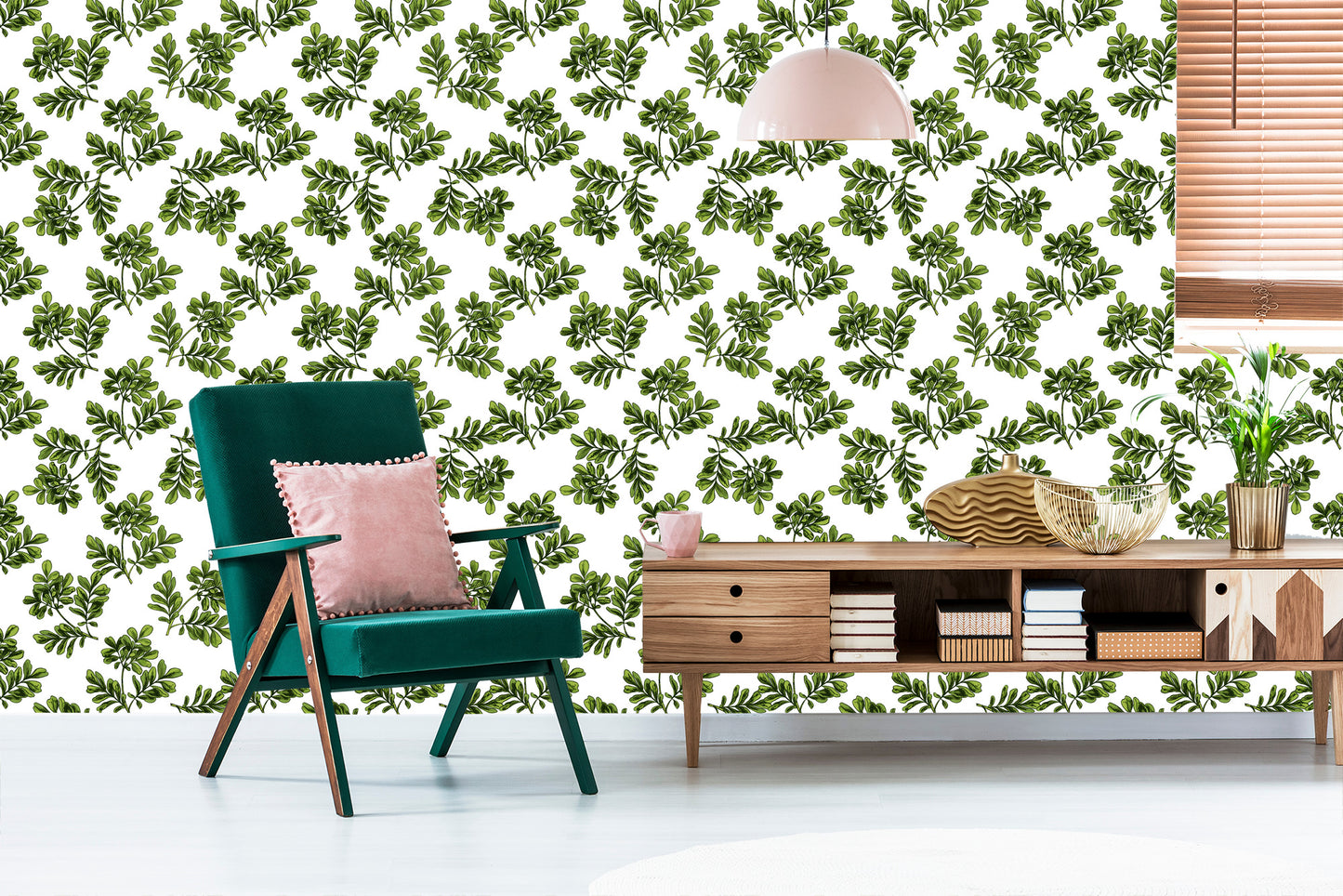 Wallpaper Fine Leaves