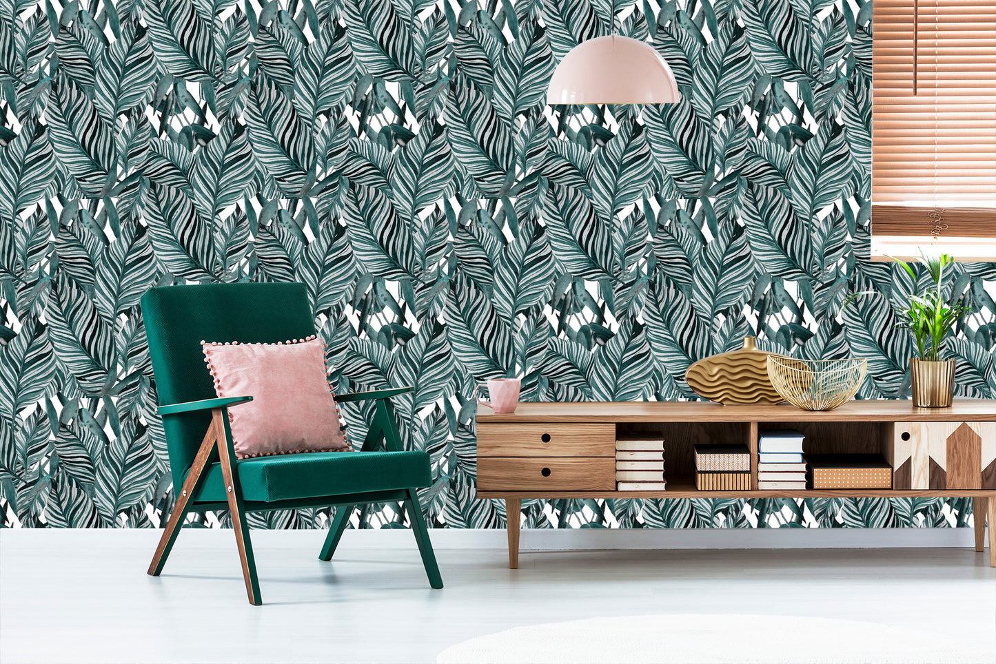 Wallpaper Exotic Leaves