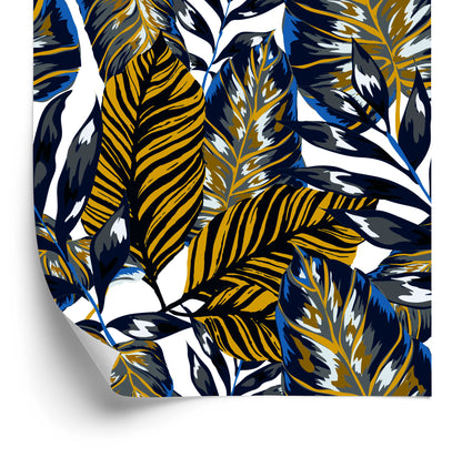 Wallpaper Multicolored Leaves