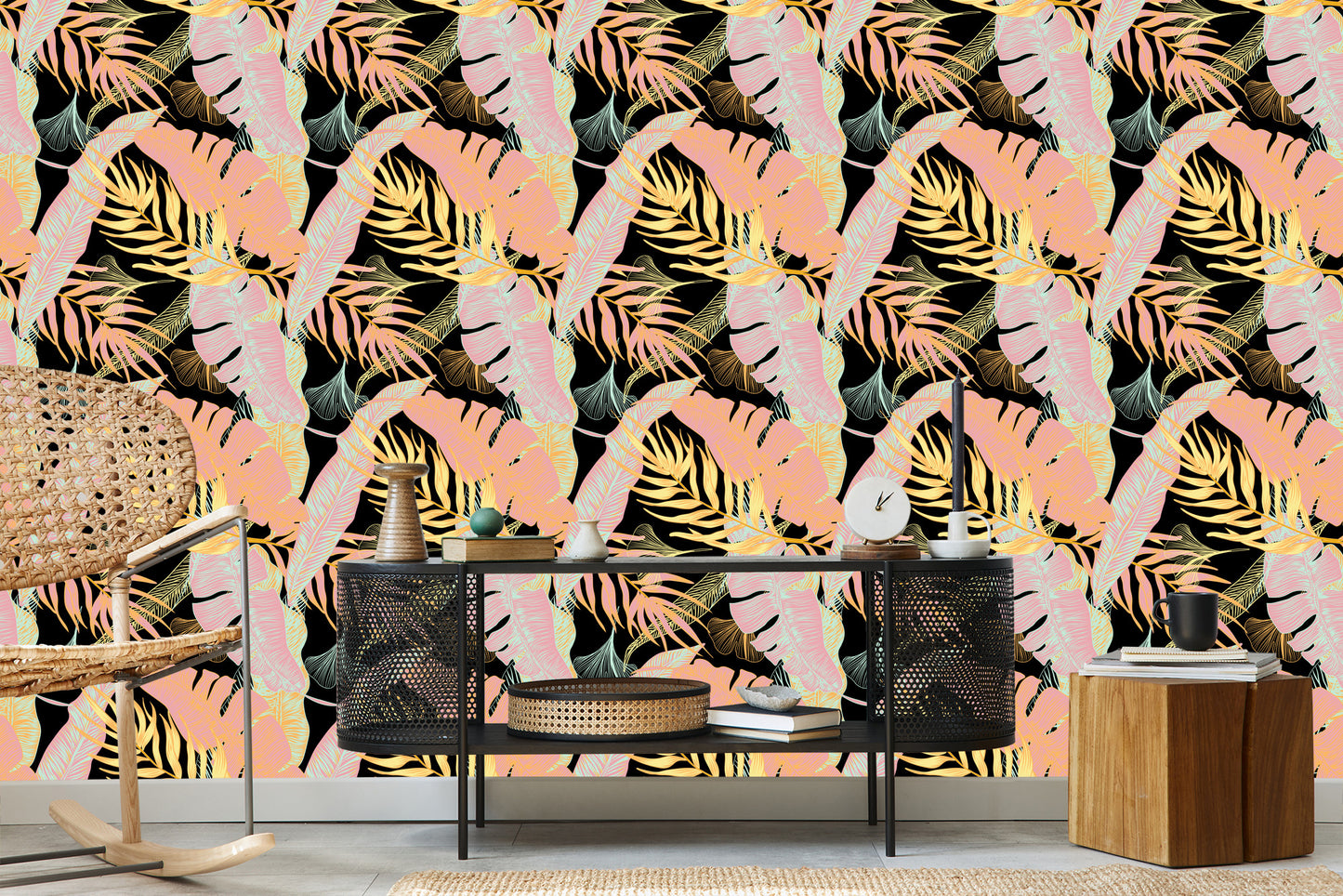 Wallpaper Colorful Exotic Leaves