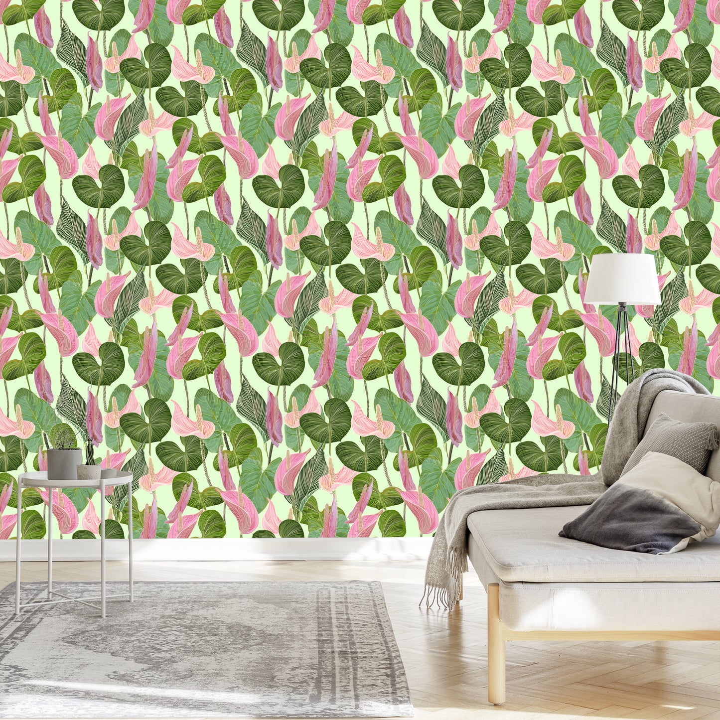 Wallpaper Colorful Leaves And Flowers