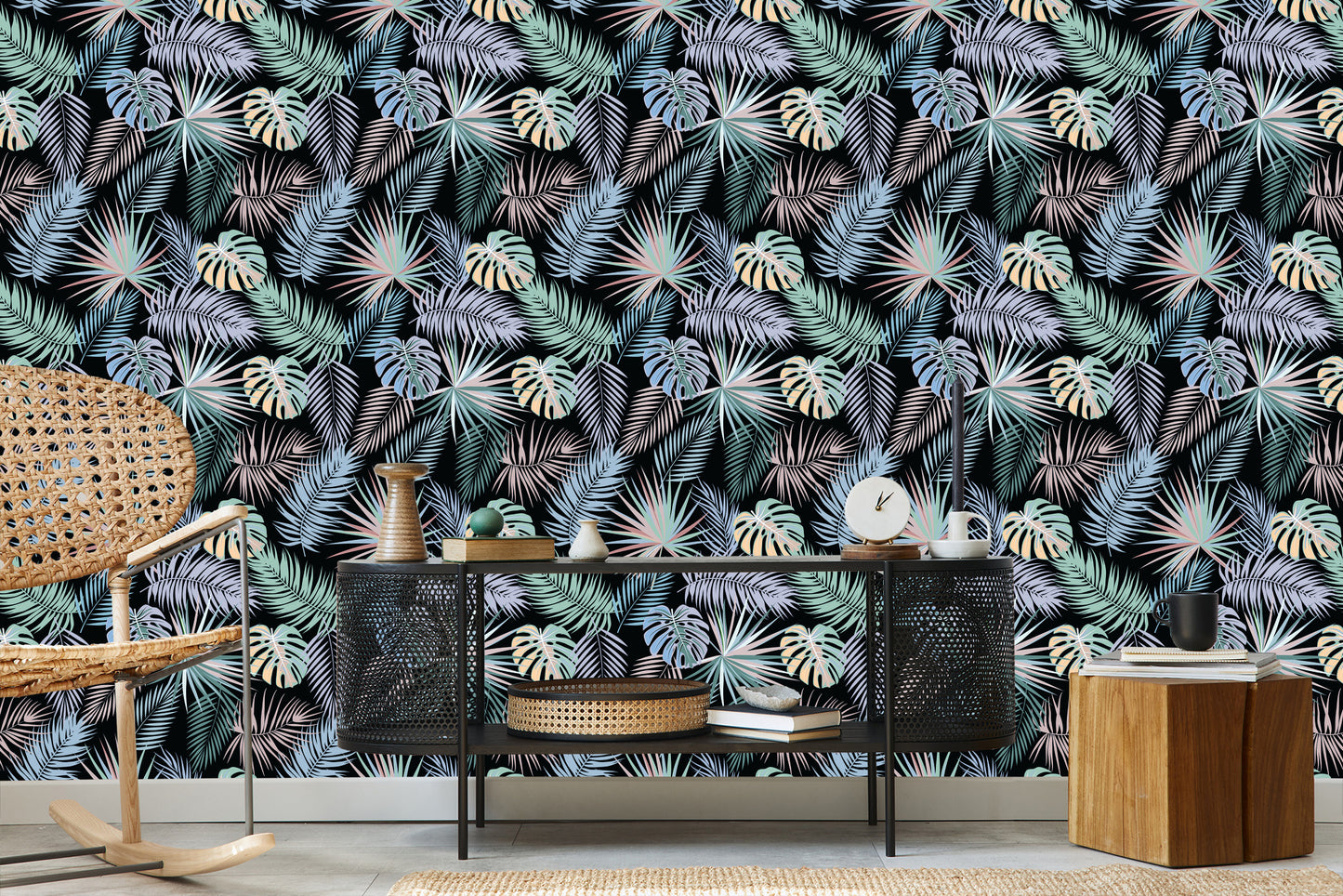 Wallpaper Tropical Palm Leaves