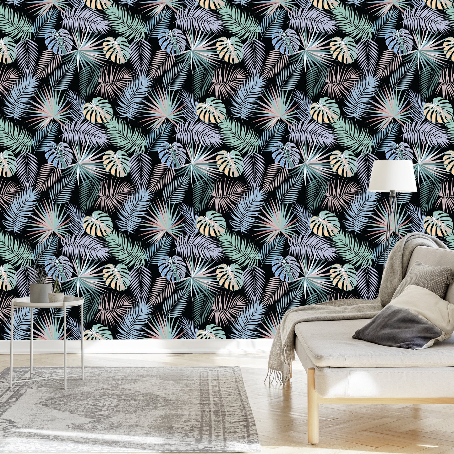 Wallpaper Tropical Palm Leaves