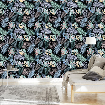 Wallpaper Tropical Palm Leaves