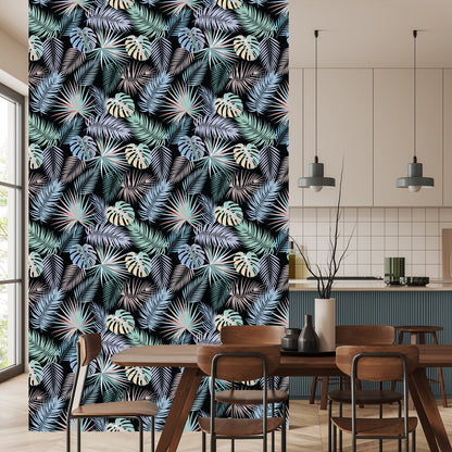 Wallpaper Tropical Palm Leaves