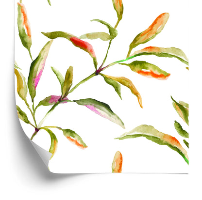 Wallpaper Watercolor Leaves