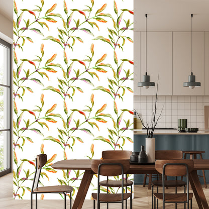 Wallpaper Watercolor Leaves