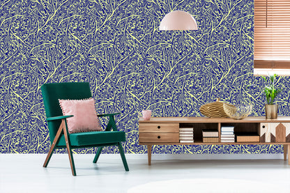 Wallpaper Ornamental Leaves With Branches