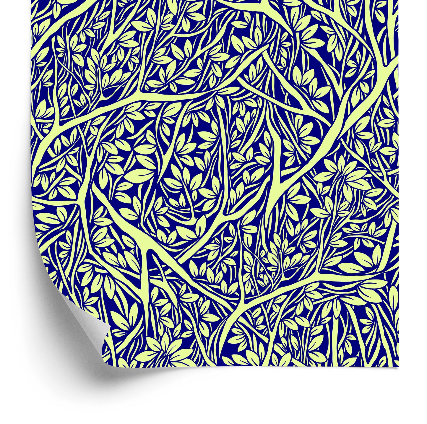 Wallpaper Ornamental Leaves With Branches