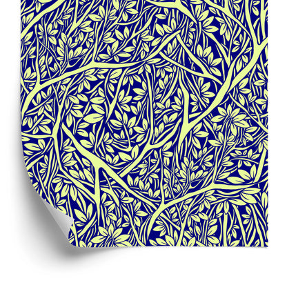 Wallpaper Ornamental Leaves With Branches