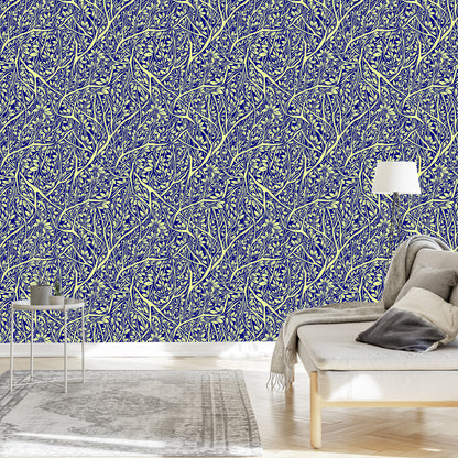 Wallpaper Ornamental Leaves With Branches