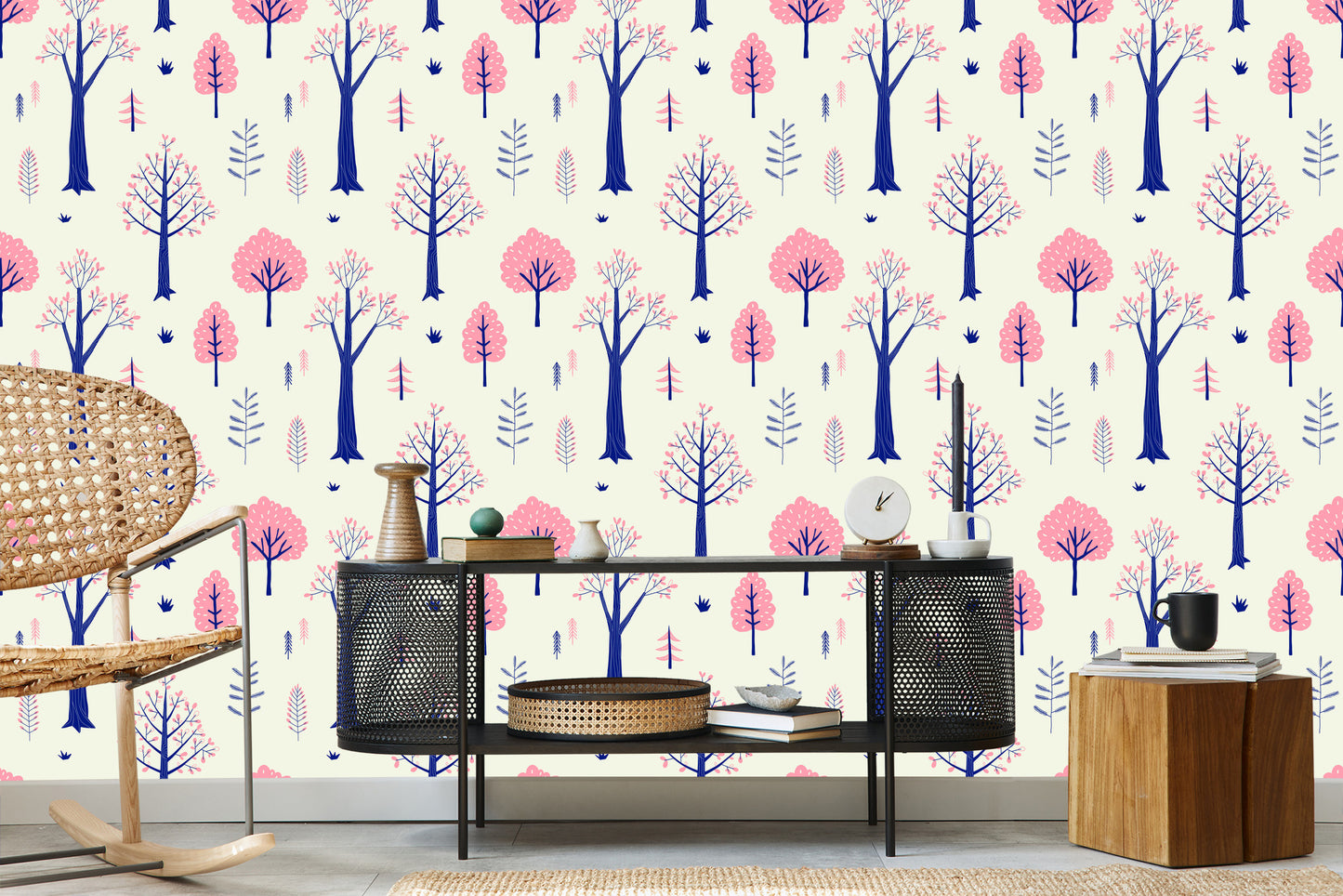 Wallpaper For Children - Autumn Landscape In Scandinavian Style