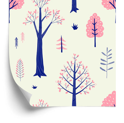 Wallpaper For Children - Autumn Landscape In Scandinavian Style