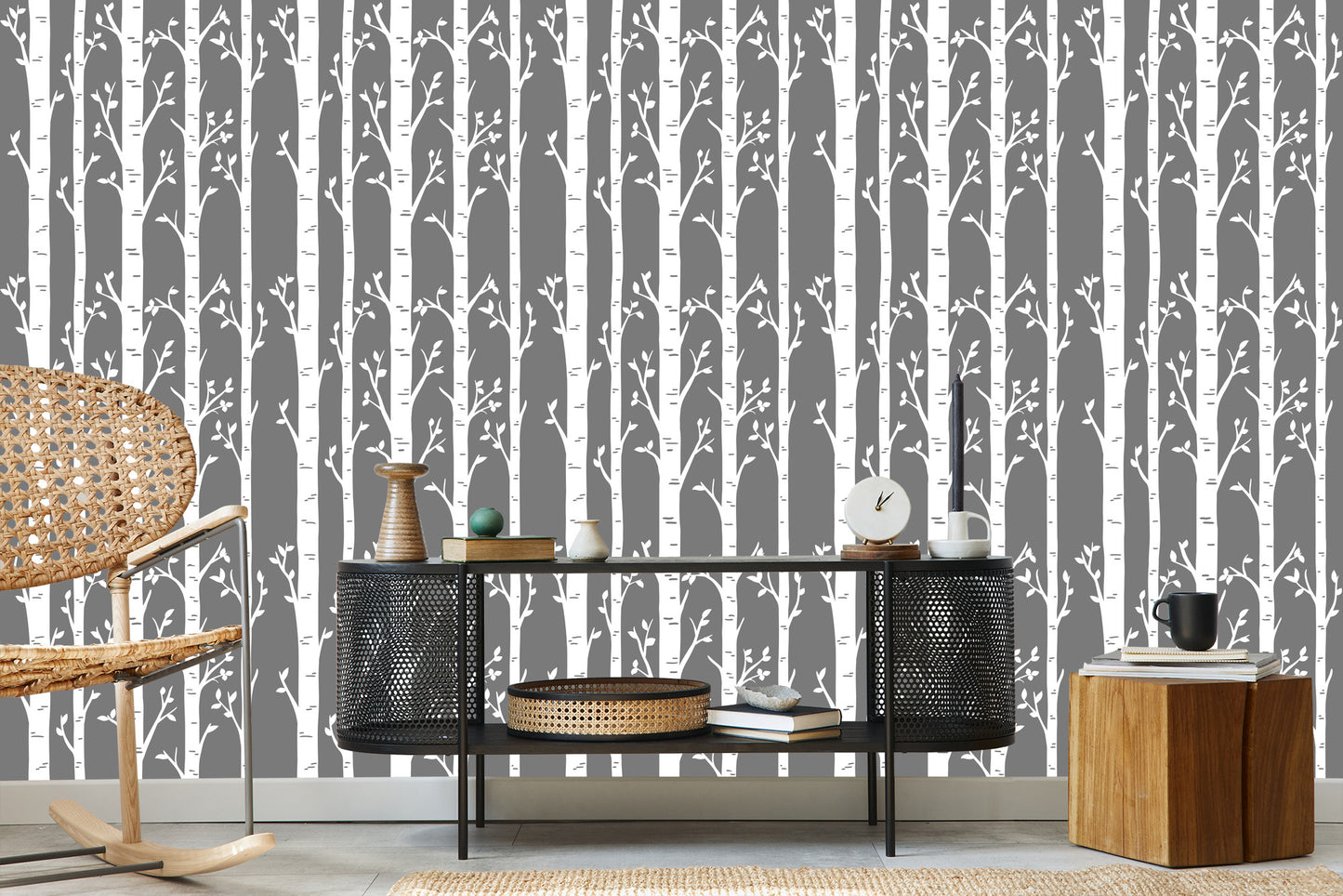 Wallpaper Birches