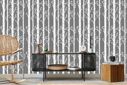 Wallpaper Birches
