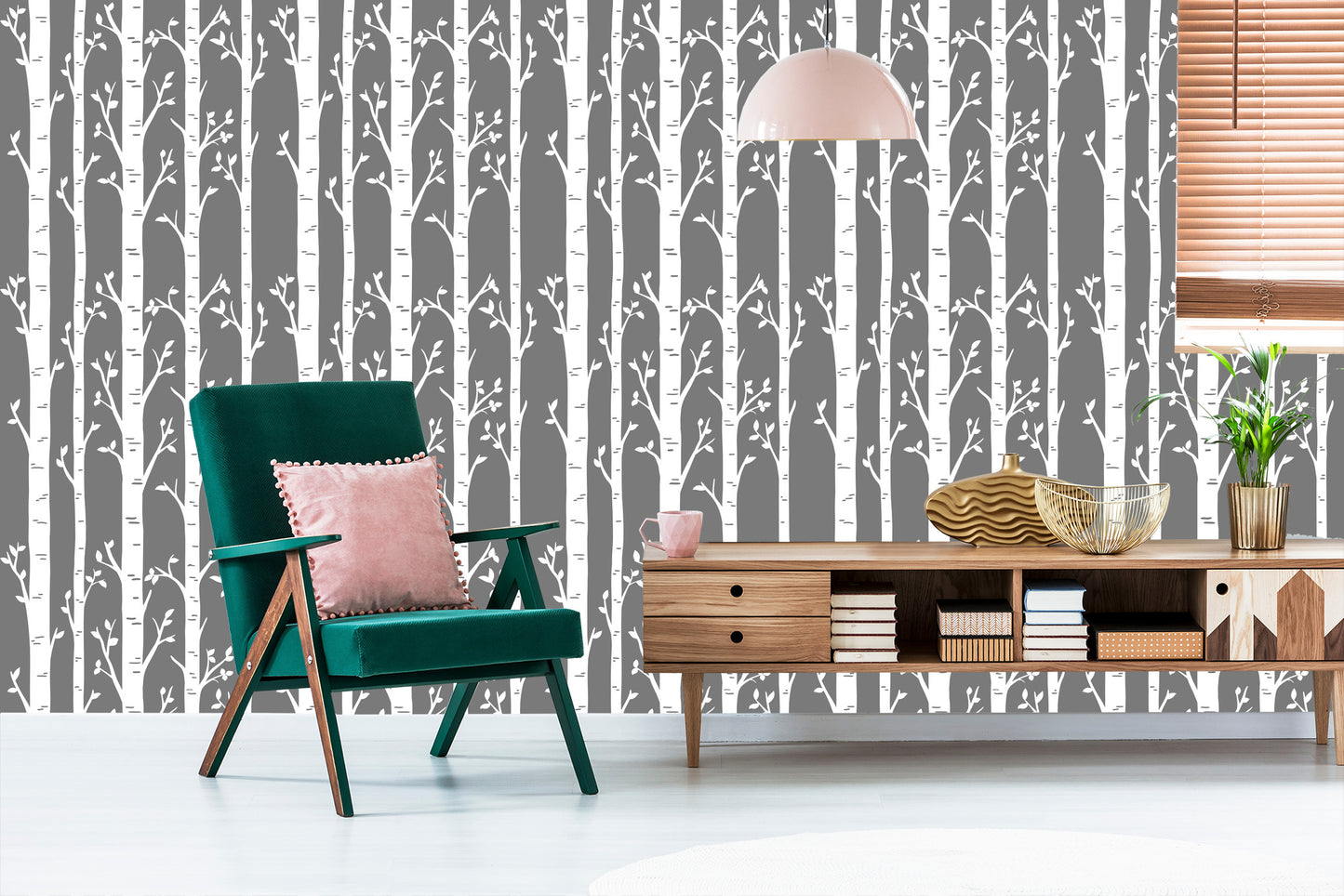 Wallpaper Birches