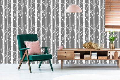 Wallpaper Birches