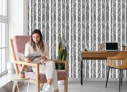 Wallpaper Birches