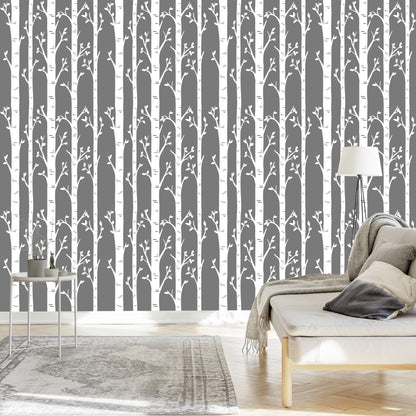 Wallpaper Birches