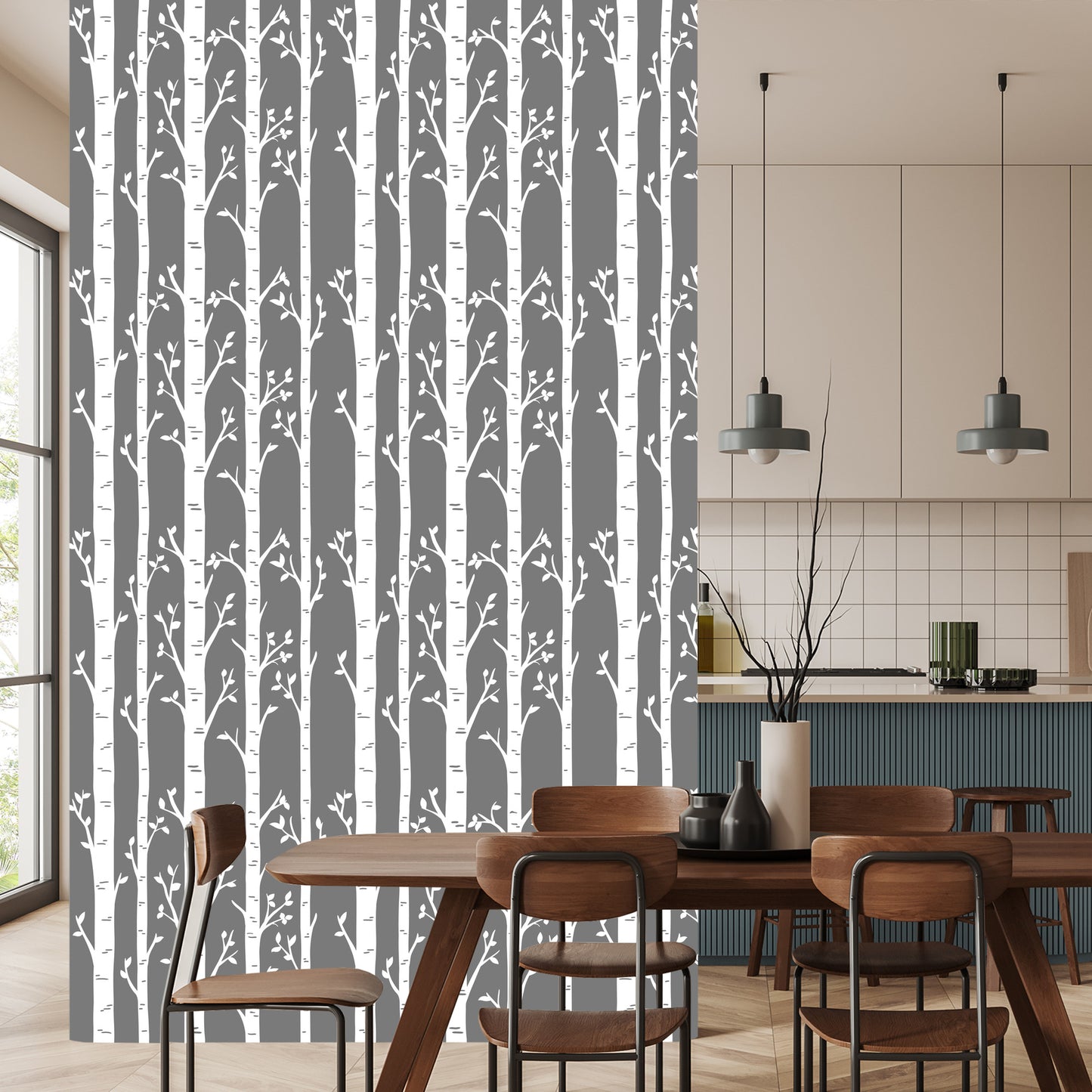 Wallpaper Birches