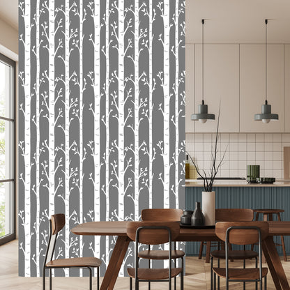 Wallpaper Birches