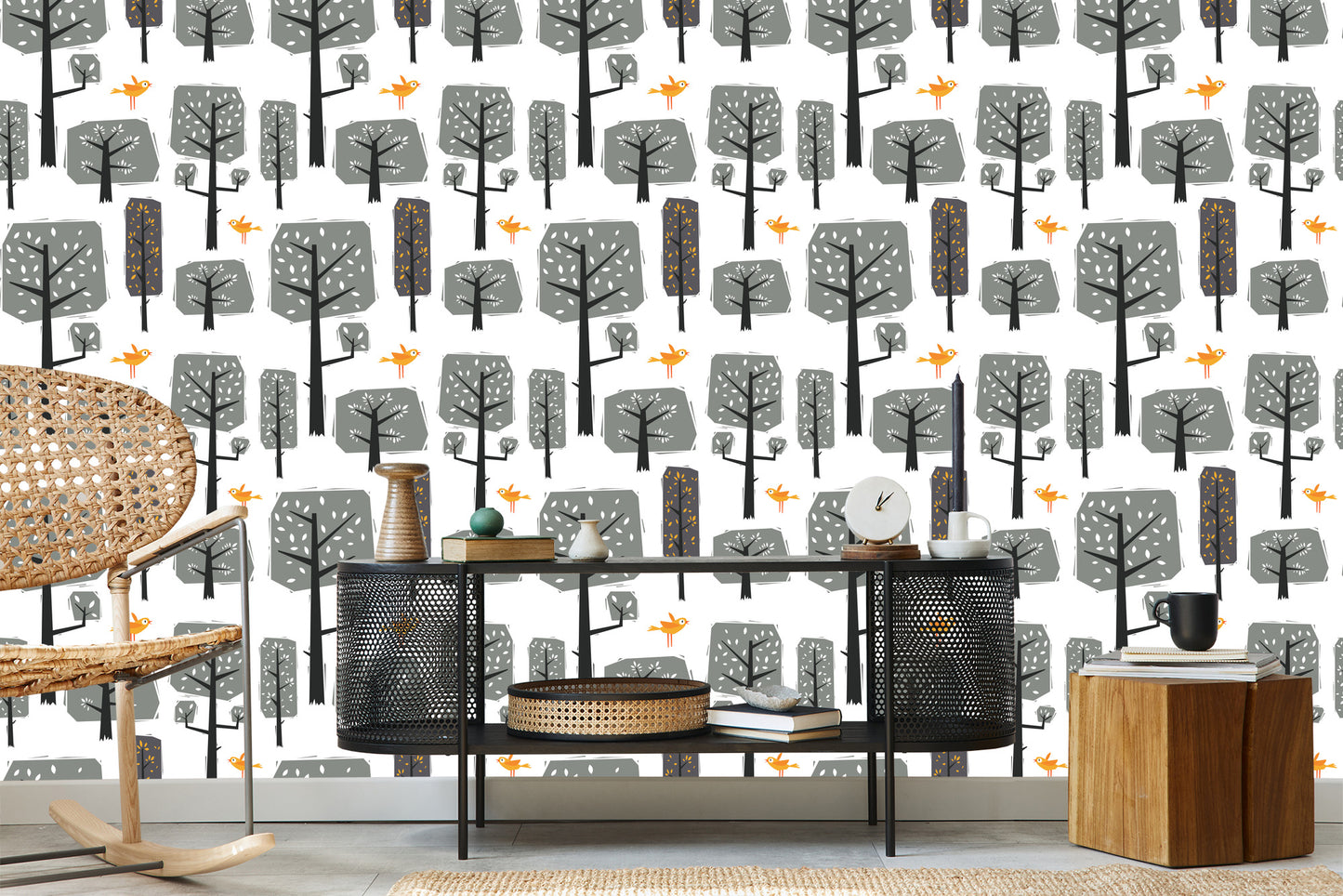 Wallpaper Nature Forest Trees For Baby Room