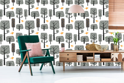 Wallpaper Nature Forest Trees For Baby Room
