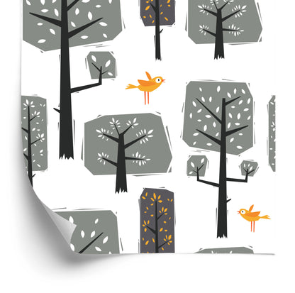 Wallpaper Nature Forest Trees For Baby Room