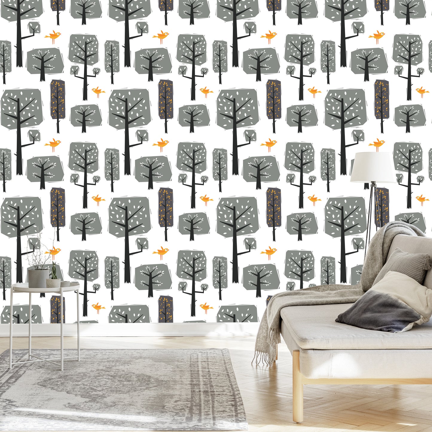 Wallpaper Nature Forest Trees For Baby Room