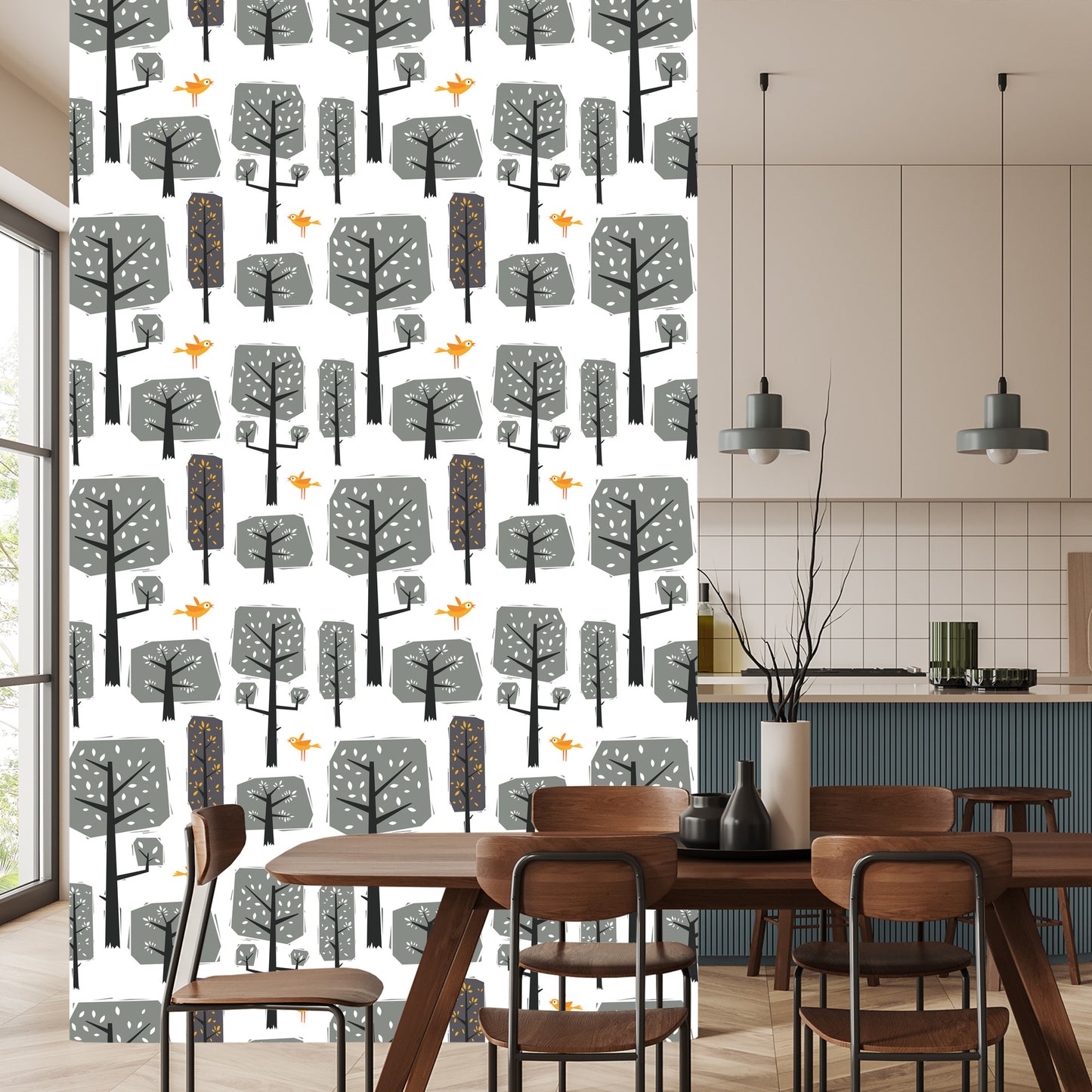 Wallpaper Nature Forest Trees For Baby Room