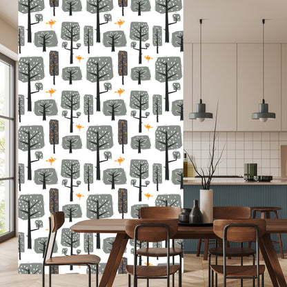 Wallpaper Nature Forest Trees For Baby Room