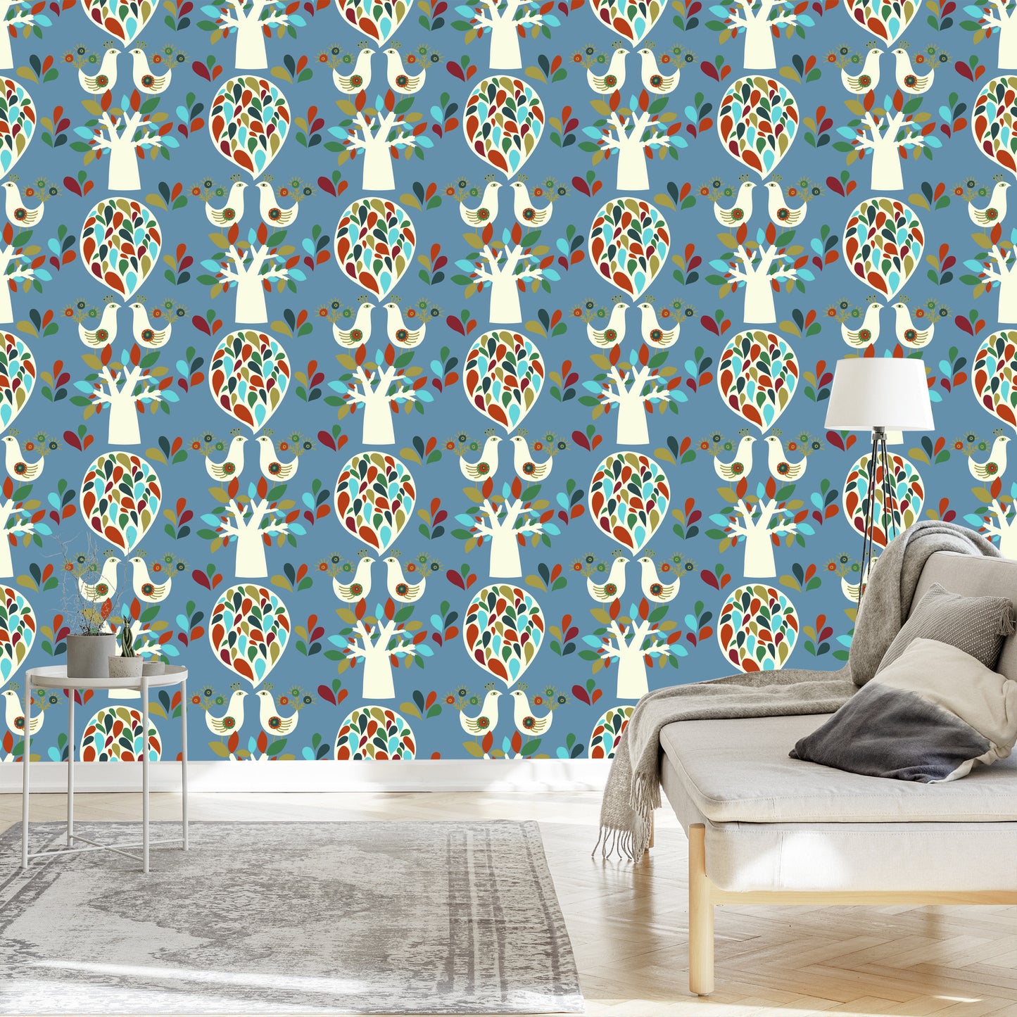 Wallpaper Trees, Nature, Leaves, Children's Room