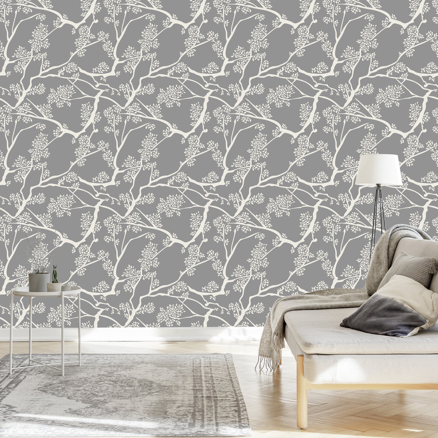 Wallpaper Tree Leaves Branches For Salon Office