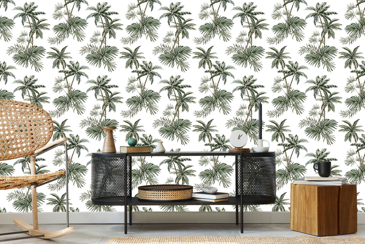 Wallpaper Palm Tree Plants Youth Room