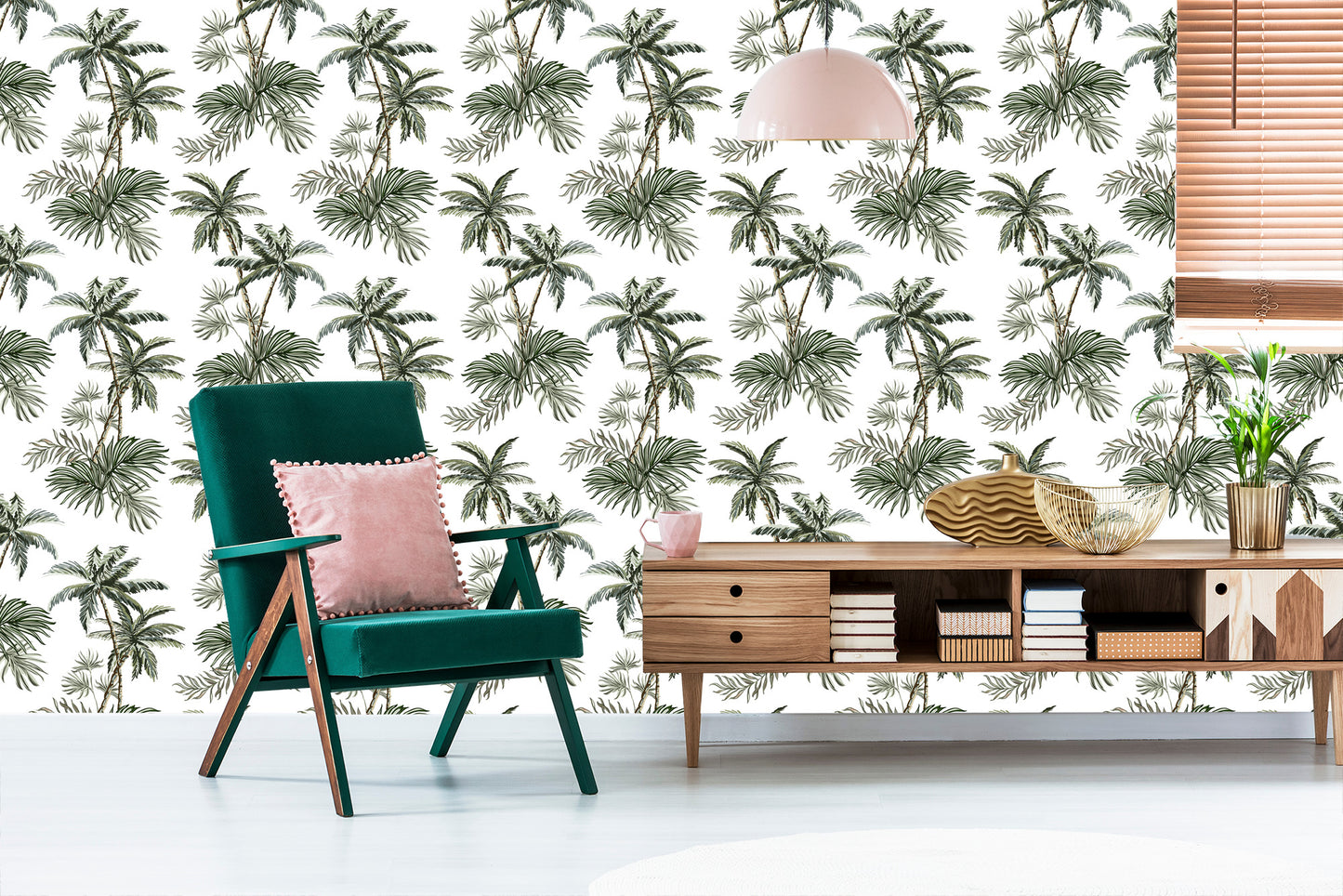 Wallpaper Palm Tree Plants Youth Room