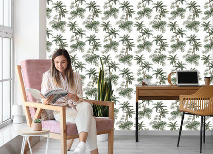 Wallpaper Palm Tree Plants Youth Room