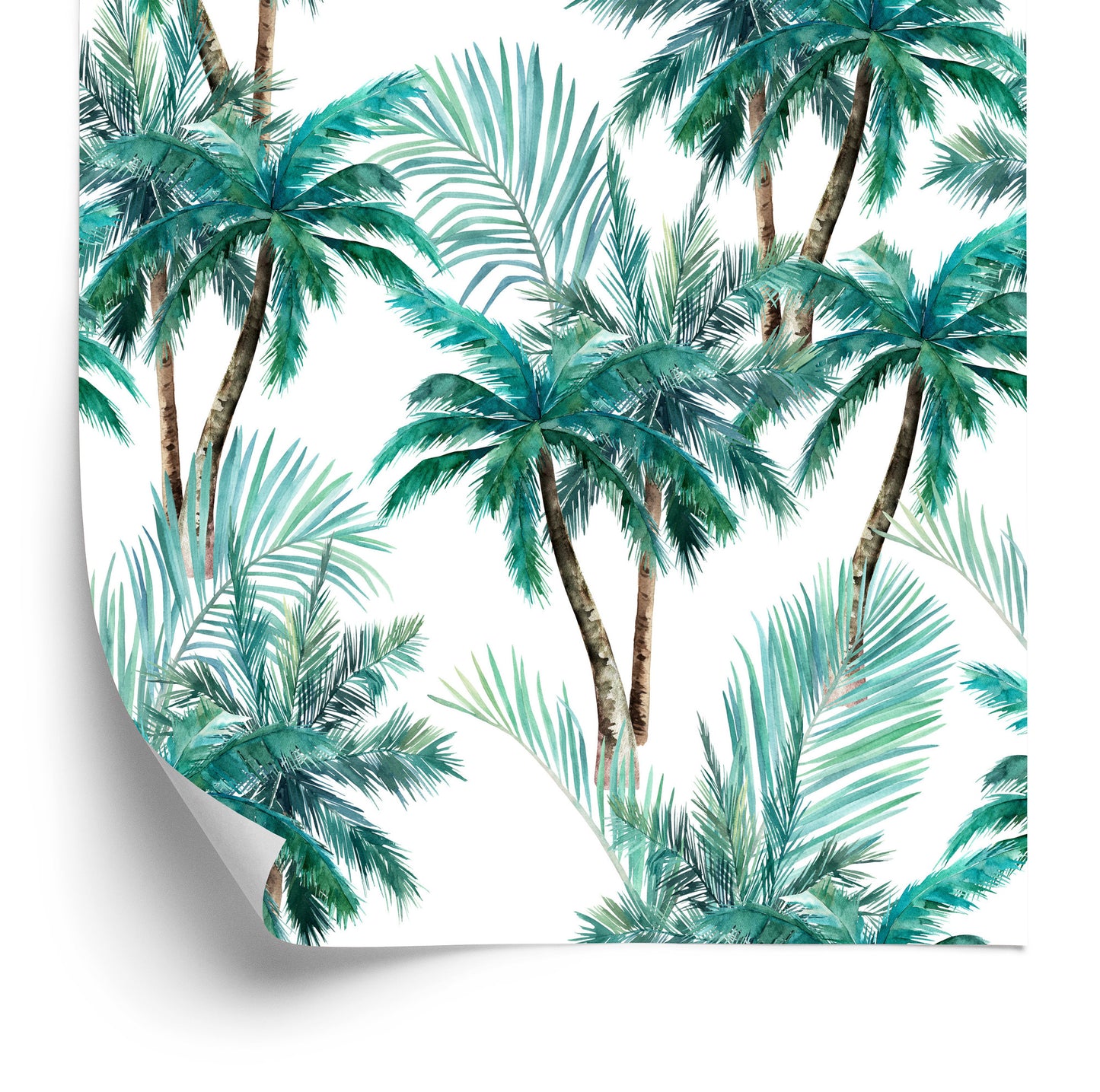 Wallpaper Nature Palm Tree Leaves Living Room Bedroom