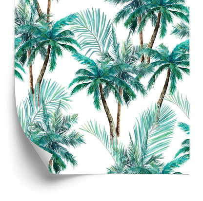 Wallpaper Nature Palm Tree Leaves Living Room Bedroom
