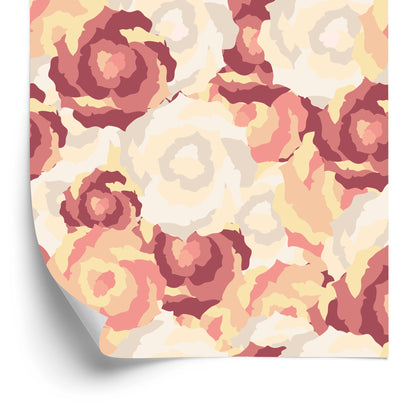 Wallpaper Retro Roses As Painted