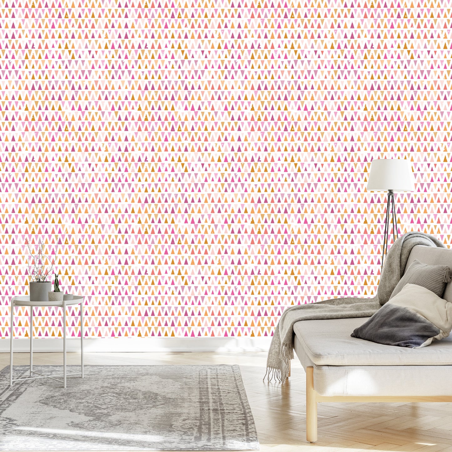 Wallpaper Retro Style Triangles