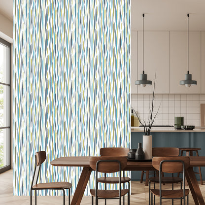 Wallpaper Colorful Retro Stripes